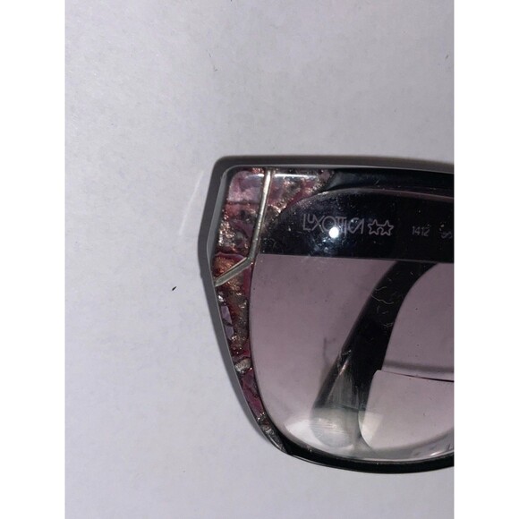 Luxottica Florallav 1412 Eyeglasses – Floral Lavender Crystal Italy Rare Frames - Picture 8 of 9